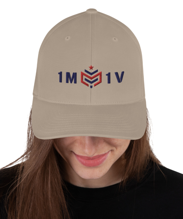 1M1V Fitted Cap - Light - Image 3