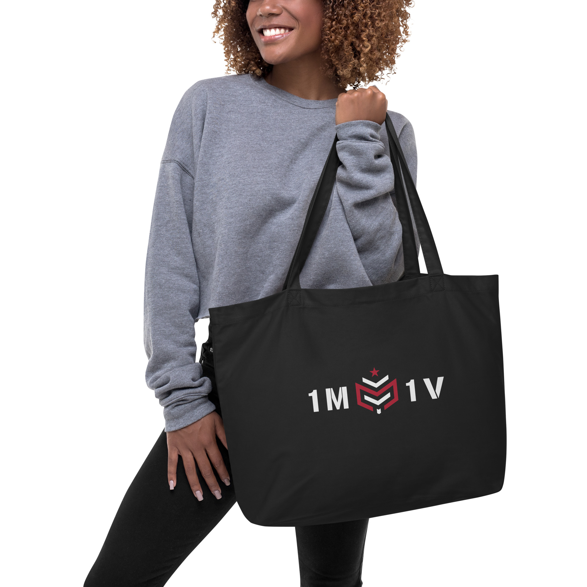 1M1V Large Tote Bag