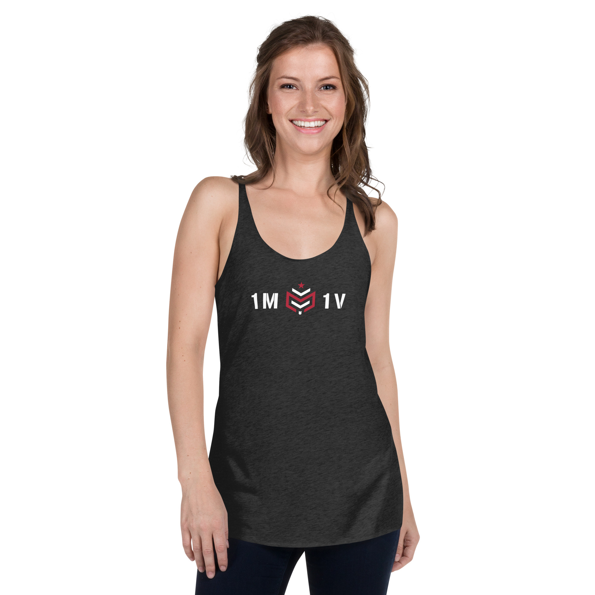 1M1V Racerback Tank - Dark - Image 2