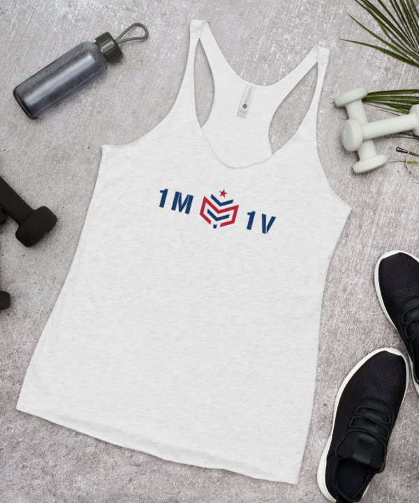 1M1V Racerback Tank - Light - Image 2