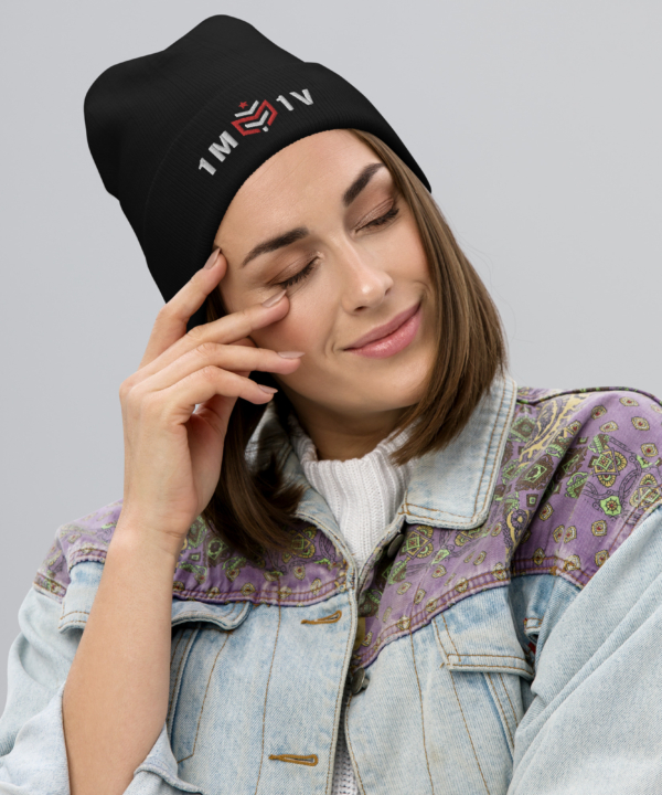 1M1V Embroidered Beanie - Image 2
