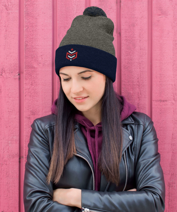 Insignia Pom-Pom Beanie - Image 2