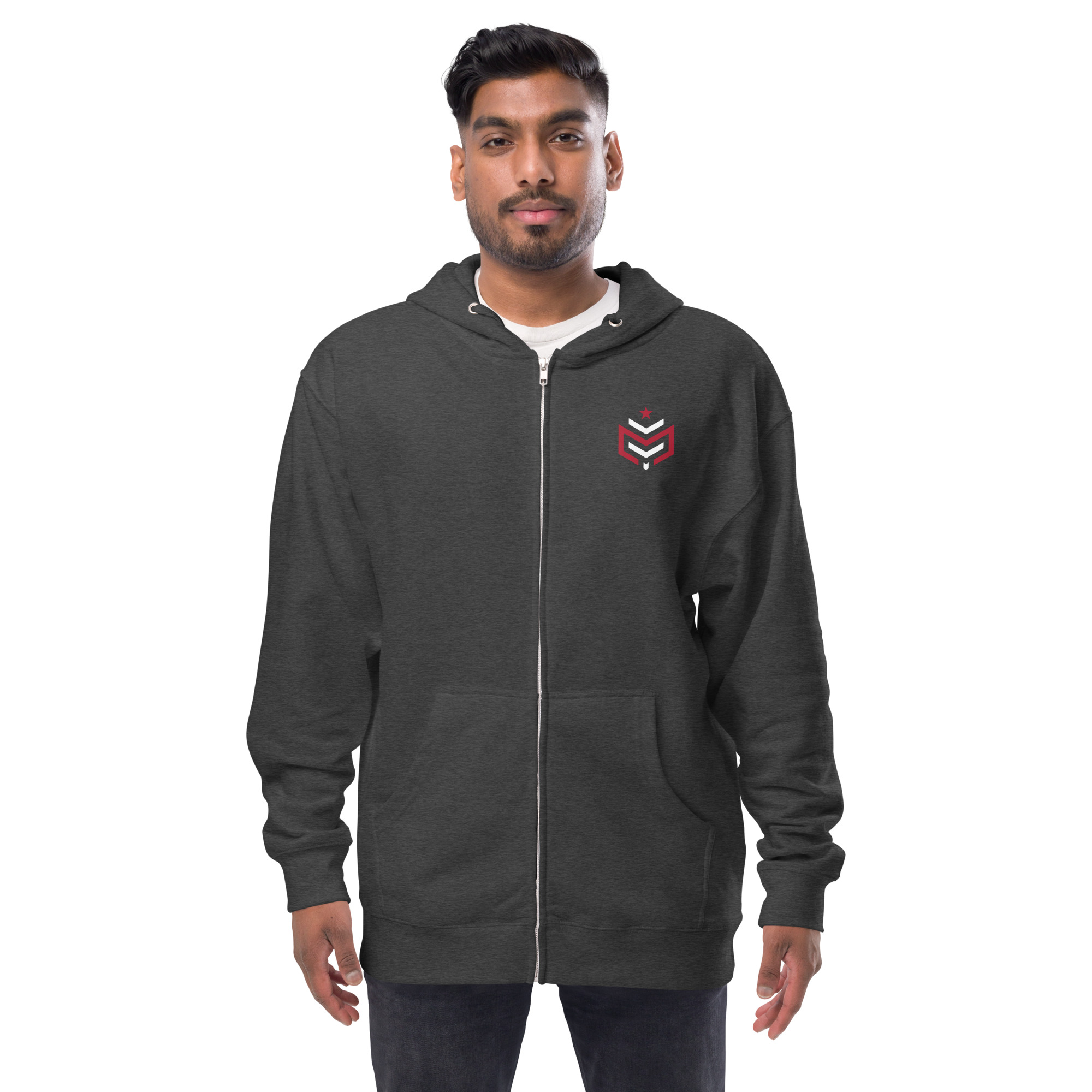 Insignia Fleece Zip Up Hoodie